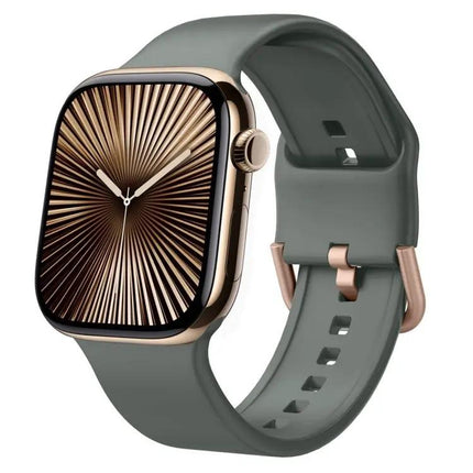 Silicone Pin Buckle Watch Band For Apple Watch 42mm