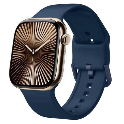 Silicone Pin Buckle Watch Band For Apple Watch 42mm