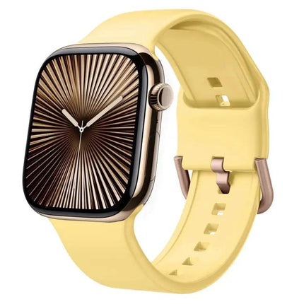 Silicone Pin Buckle Watch Band For Apple Watch 42mm