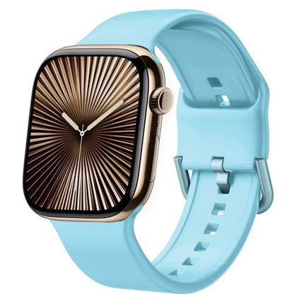 Silicone Pin Buckle Watch Band For Apple Watch 42mm