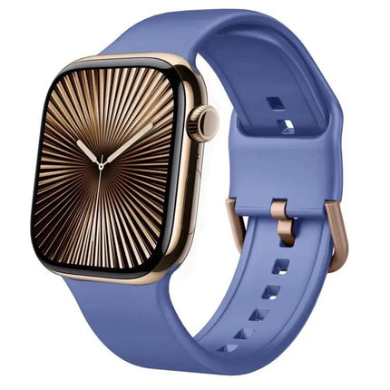 Silicone Pin Buckle Watch Band For Apple Watch 42mm