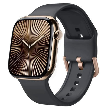 Silicone Pin Buckle Watch Band For Apple Watch 42mm