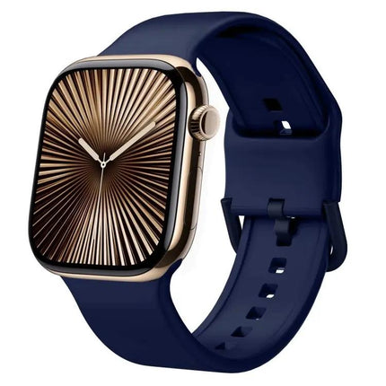 Silicone Pin Buckle Watch Band For Apple Watch 42mm