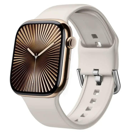 Silicone Pin Buckle Watch Band For Apple Watch 42mm