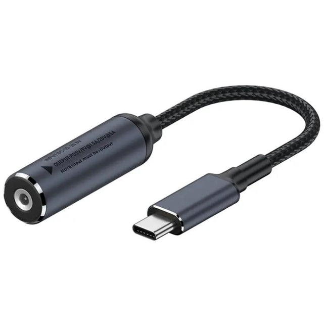 Adaptateur secteur 100W DC vers USB-C pour recharger ordinateurs et ordinateurs portables