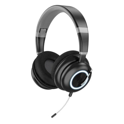 Foldable Wireless Headset For Gaming And Calls With Mic lightweight foldable headset with mic, on-ear controls and 5-hour battery