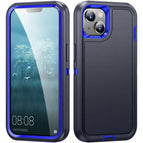 For iPhone 15 / Dark Blue + Royal Blue