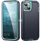 For iPhone 15 / Dark Blue + Light Blue