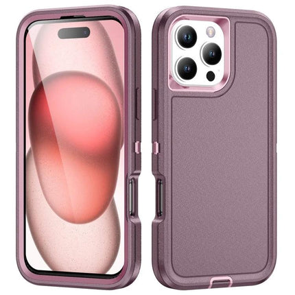 Rugged Phone Case For Everyday Protection And Daily Use With Drop Resistant Design - purple 3-layer drop resistant phone case for iPhone