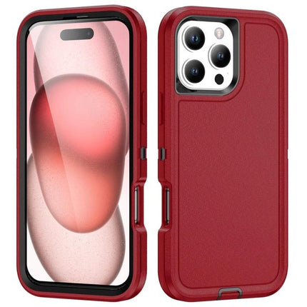 Rugged Phone Case For Everyday Protection And Daily Use With Drop Resistant Design - red 3-layer drop resistant protective phone case