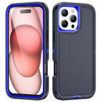 For iPhone 16 Pro / Dark Blue + Royal Blue