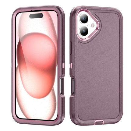 Waterproof Phone Case For Daily On-The-Go Protection - pink rugged 3-layer protective phone case with clear screen access and camera cutout