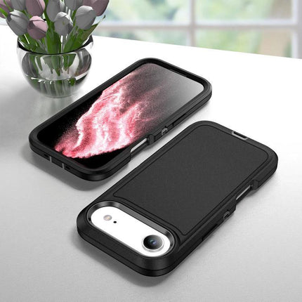 Rugged Phone Case For Everyday Protection And Daily Use With Drop Resistant Design - black 3-layer drop resistant protective phone case
