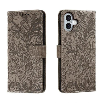 Leather Flip Case for Everyday Phone Protection slim floral embossed wallet cover with 360-degree corner protection and built-in stand