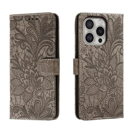 Leather Flip Case for Everyday Phone Protection showcasing embossed floral design, slim profile, 360-degree coverage and built-in stand
