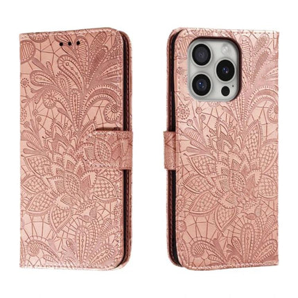 Leather Flip Case for Everyday Phone Protection slim rose gold embossed wallet case with 360-degree coverage and built-in stand