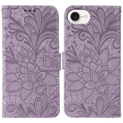 Stylish Leather Flip Case for Everyday Phone Protection — purple floral PU leather wallet case with built-in stand and TPU sides
