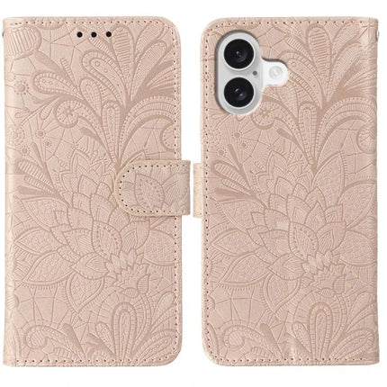 Stylish Leather Flip Case for Everyday Phone Protection in blush embossed PU leather with built-in stand and camera cutout