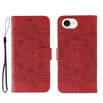 Sun Mandala Leather Phone Case For Everyday Protection