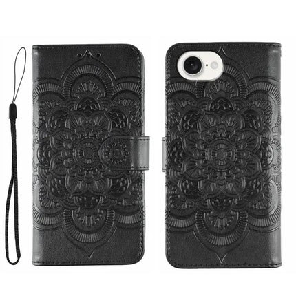 Sun Mandala Leather Phone Case For Everyday Protection