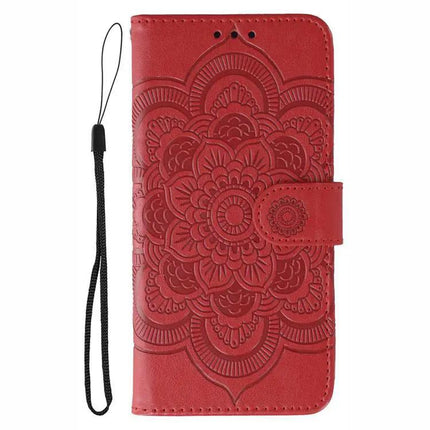 Sun Mandala Leather Phone Case For Everyday Protection