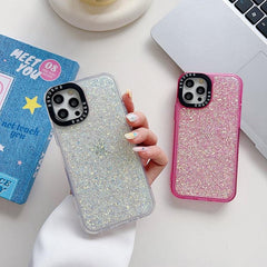 Coque de téléphone antichoc en époxy pailleté, série 1