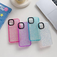 Coque de téléphone antichoc en époxy pailleté, série 1