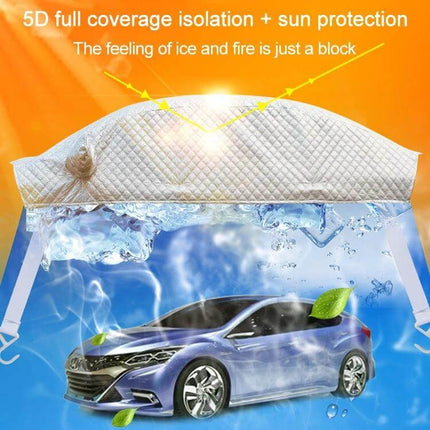 Aluminum Foil Car Sun Cover for UV and Heat Protection - reflective windshield shade blocking sunlight and lowering interior temperature