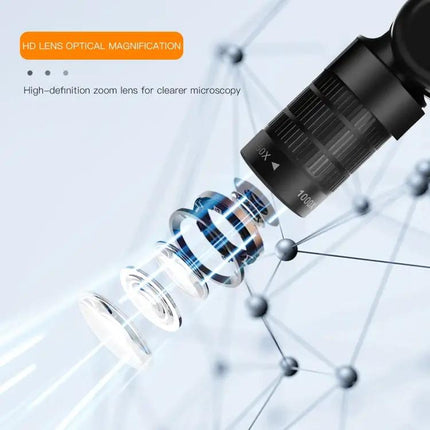 50X-1000X Desktop Digital Microscope P110 4.3 Inch Screen