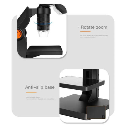 50X-1000X Desktop Digital Microscope P110 4.3 Inch Screen