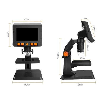 50X-1000X Desktop Digital Microscope P110 4.3 Inch Screen