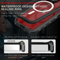 Rugged IP68 Waterproof MagSafe Case for iPhone 15 Pro Max