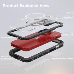 Rugged IP68 Waterproof MagSafe Case for iPhone 15 Pro Max