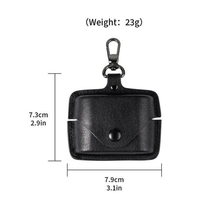 Stylish Leather Case for Protecting Earphones During Daily Commutes