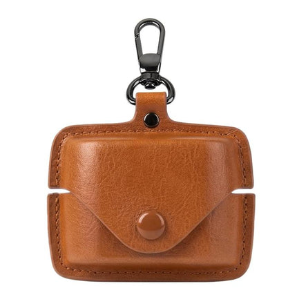 Stylish Leather Case for Protecting Earphones During Daily Commutes