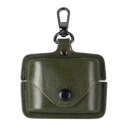 Stylish Leather Case for Protecting Earphones During Daily Commutes