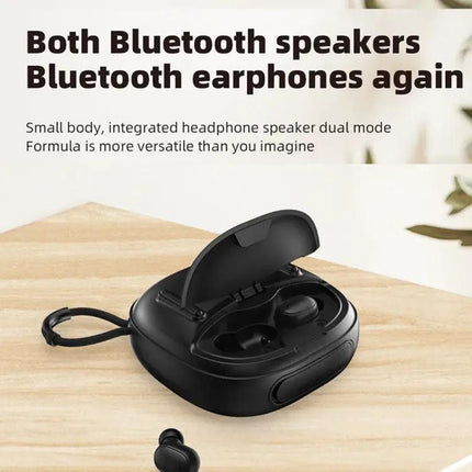 TG Compact Portable Speaker With Wireless Earbuds
