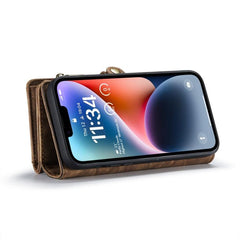 Funda de cuero desmontable y multifuncional para teléfono CaseMe 008