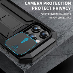 R-JUST Waterproof Sliding Camera Holder Case for iPhone 15 Pro Max