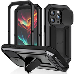 R-JUST Waterproof Sliding Camera Holder Case for iPhone 15 Pro Max