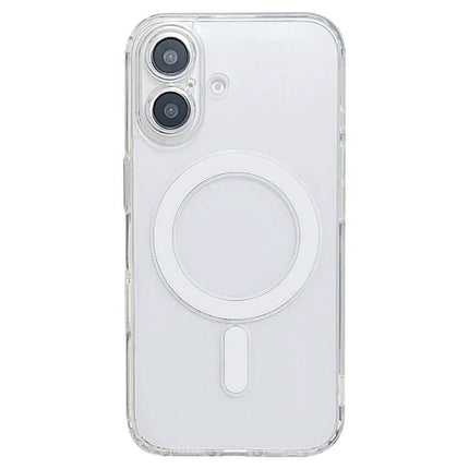 Slim Clear Magnetic Case for iPhone Everyday Protection - transparent slim TPU case with MagSafe ring and camera cutout