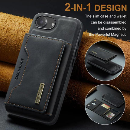 DG.MING Leather Wallet Case For Everyday Phone Carry, Compact - slim magnetic 2-in-1 leather wallet phone case with card slots and multi-layer protection