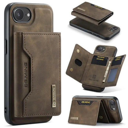 DG.MING Leather Wallet Case For Everyday Phone Carry, Compact