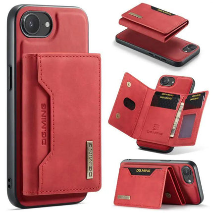 DG.MING Leather Wallet Case For Everyday Phone Carry, Compact