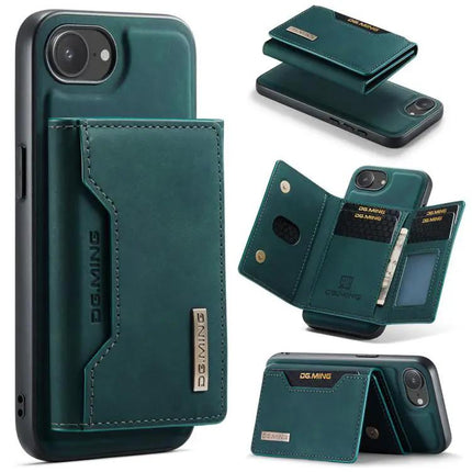 DG.MING Leather Wallet Case For Everyday Phone Carry, Compact