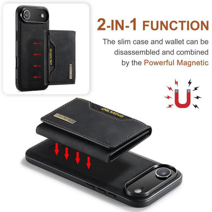 DG.MING Leather Phone Wallet For Daily Carry magnetic detachable leather phone wallet and slim protective case