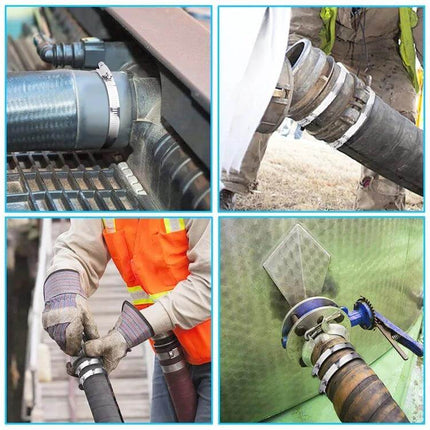 Stainless Steel Hose Clamps 91-114mm For Fuel Lines securing fuel and coolant hoses with stainless steel 3042 hoop clamps on various fittings