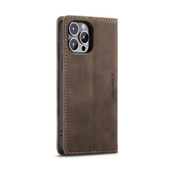 CaseMe 013 Versatile Leather Wallet Case with Horizontal Viewing Stand for iPhone 15 Pro Max