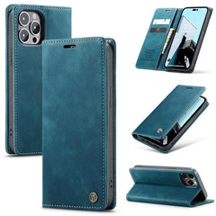 CaseMe 013 Versatile Leather Wallet Case with Horizontal Viewing Stand for iPhone 15 Pro Max