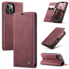 CaseMe 013 Versatile Leather Wallet Case with Horizontal Viewing Stand for iPhone 15 Pro Max